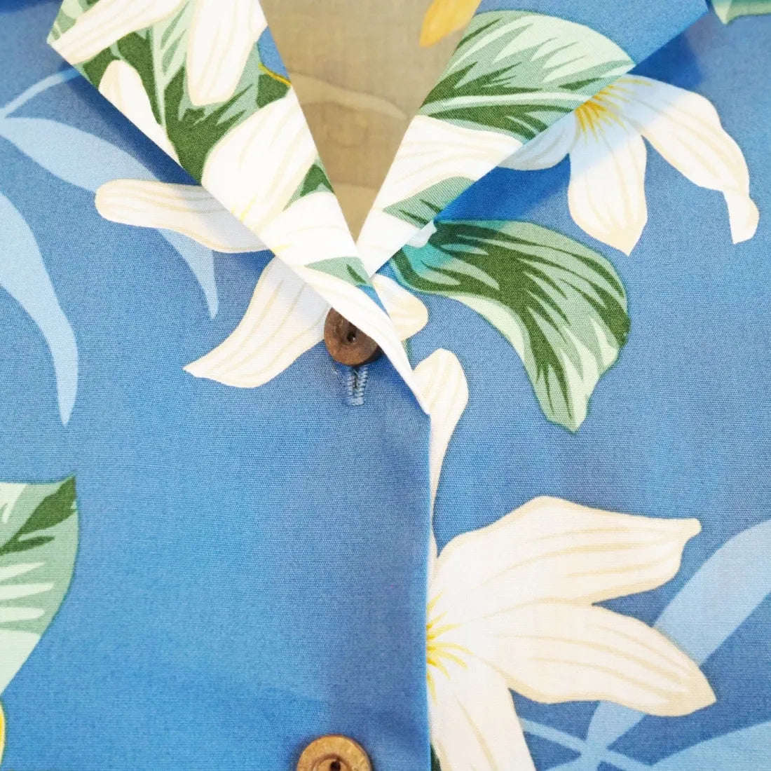 Tiare Fun Blue Lady’s Hawaiian Cotton Blouse - Made In Hawaii
