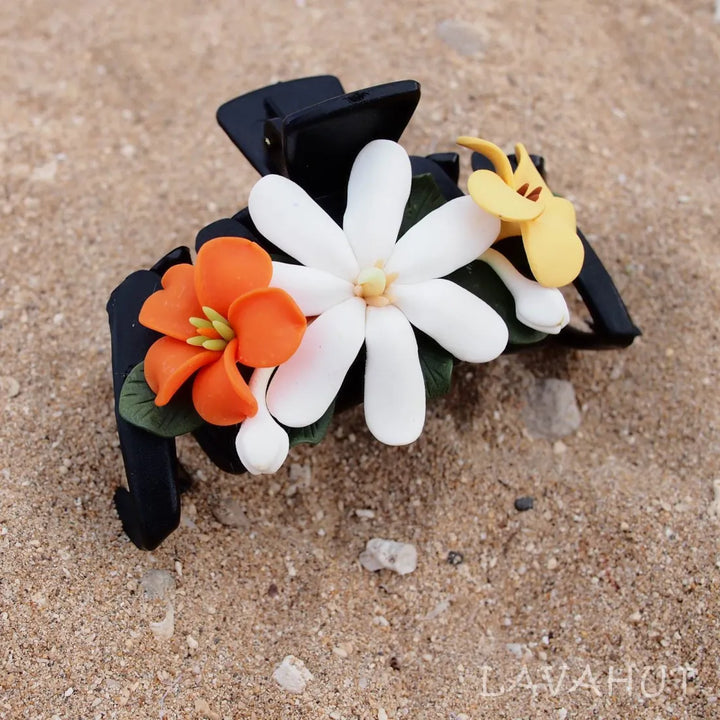 Tiare Hawaiian Flower Hair Claw - Made in Hawaii