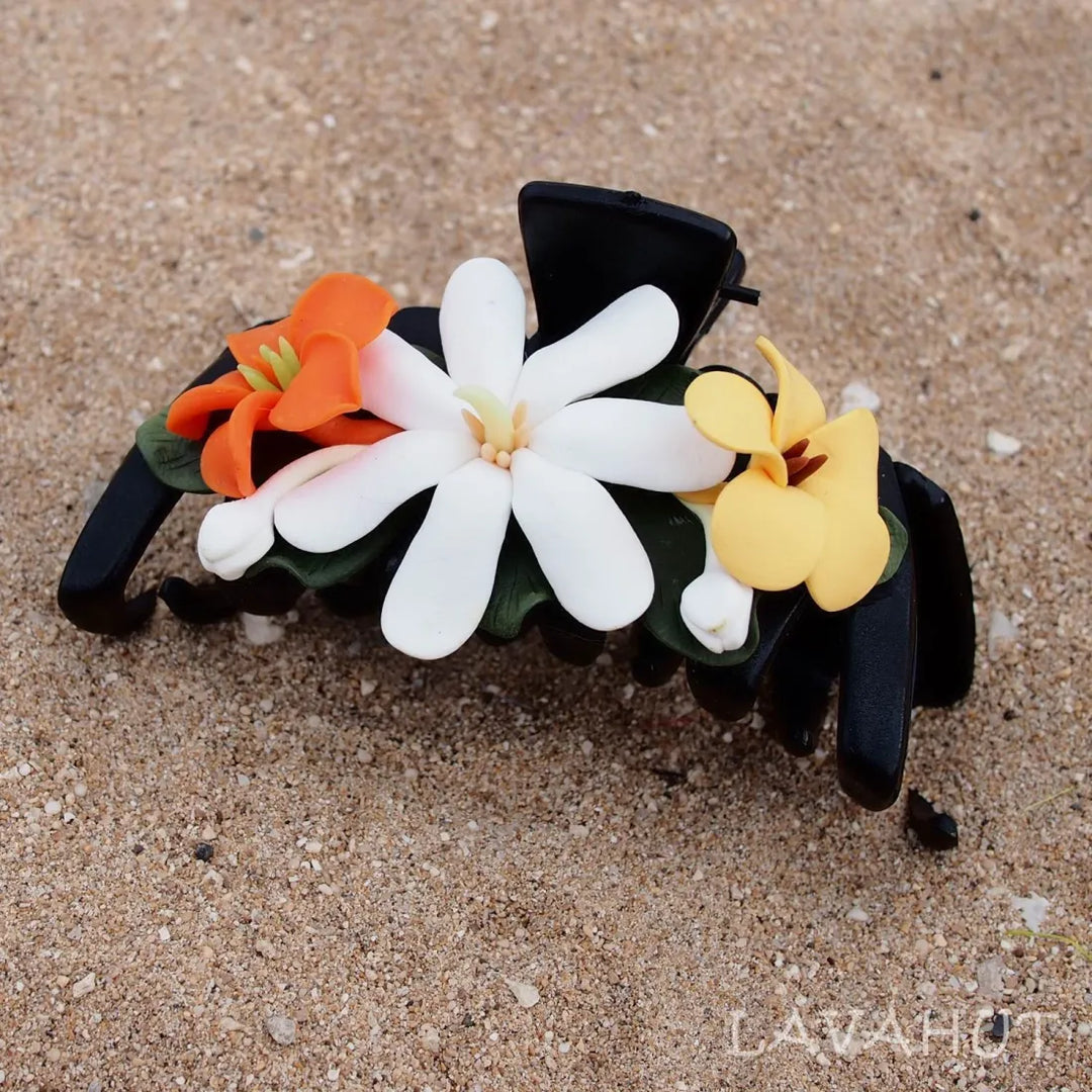 Tiare Hawaiian Flower Hair Claw - Made in Hawaii