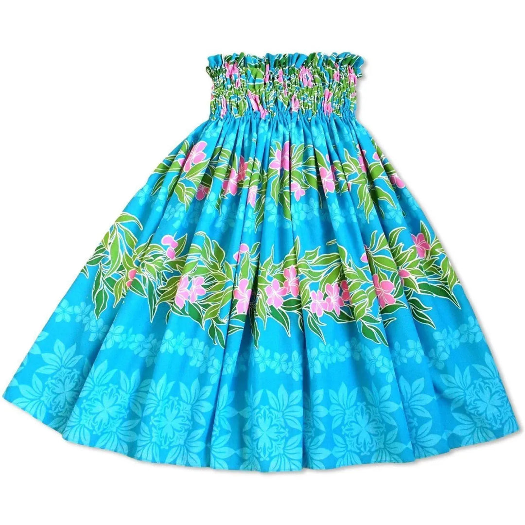 Tidepool Blue Single Pa’u Hawaiian Hula Skirt - Made in Hawaii