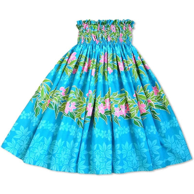 Tidepool Blue Single Pa’u Hawaiian Hula Skirt - Made In Hawaii