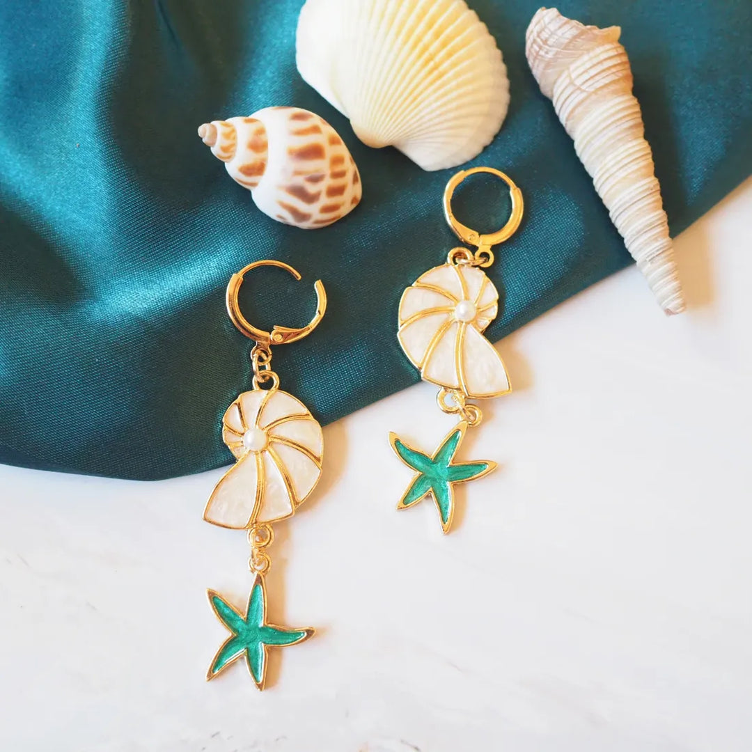 Tidepool Dangle Huggie Earrings - Made in Hawaii