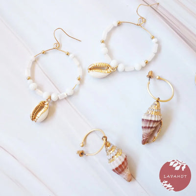 Tidepools Seashell Drop Earrings - Made In Hawaii