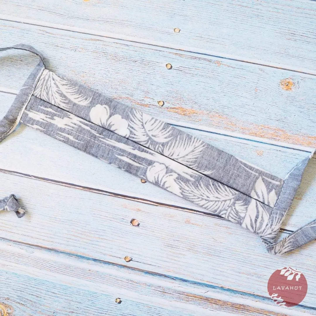 Tie Back Face Mask • Navy Island – Authentic Hawaiian Face Mask by Lavahut