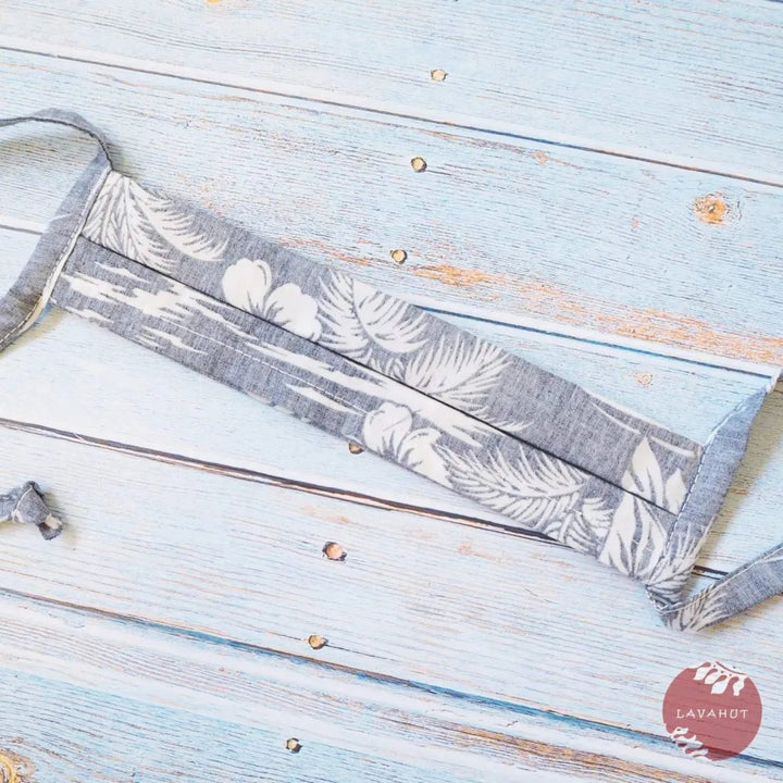 Tie Back Face Mask • Navy Island – Authentic Hawaiian Face Mask by Lavahut