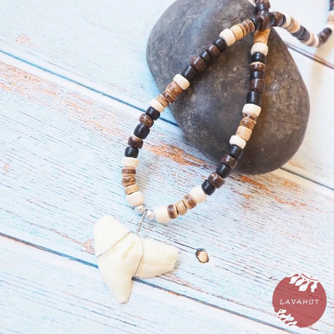 Tiger Shark Tooth Pendant Hawaiian Necklace – Authentic Hawaiian Necklaces by Lavahut