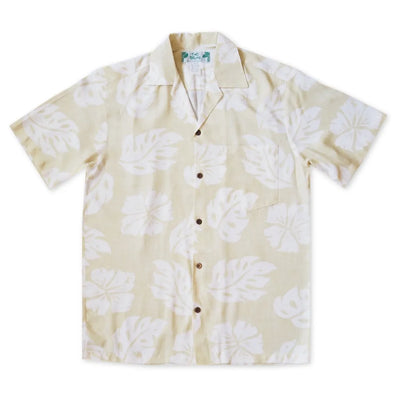 Tradewinds Cream Hawaiian Rayon Shirt - Made In Hawaii