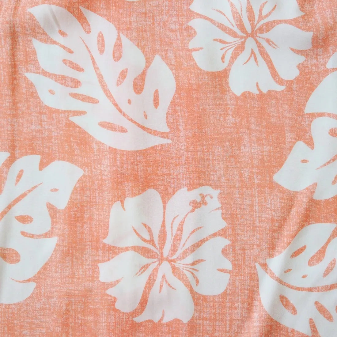 Tradewinds Orange Hawaiian Rayon Shirt - Made In Hawaii