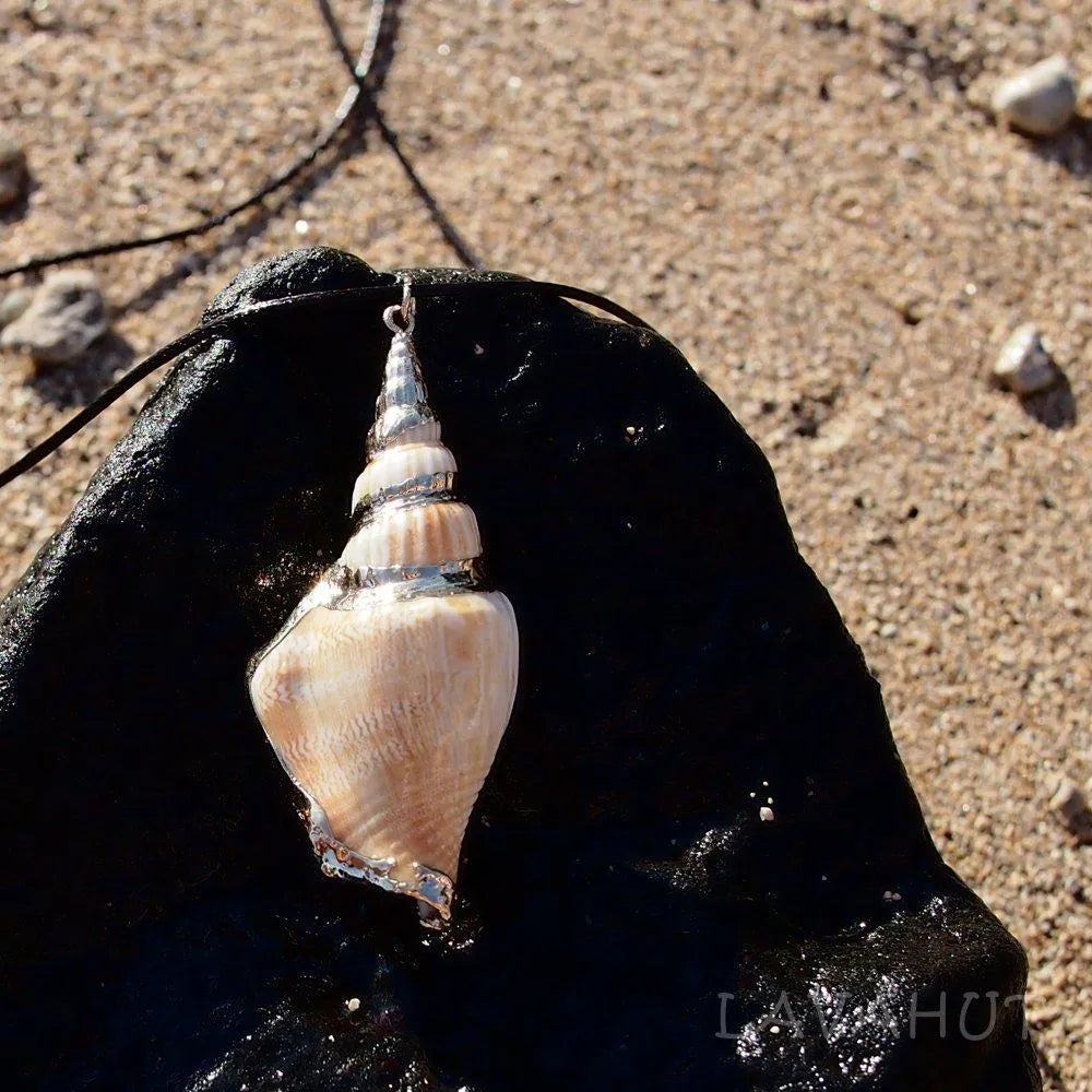 Triton Seashell Hawaiian Pendant Necklace - Made in Hawaii