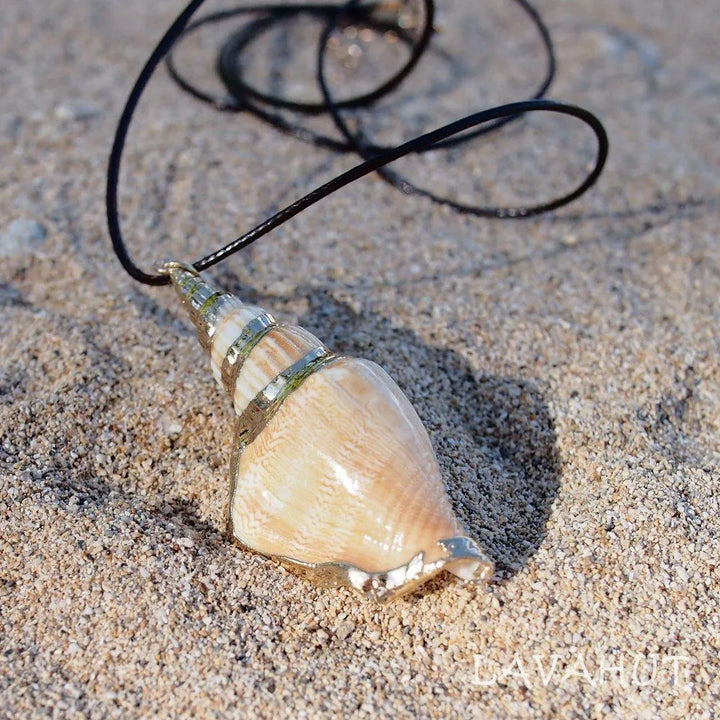 Triton Seashell Hawaiian Pendant Necklace - Made in Hawaii