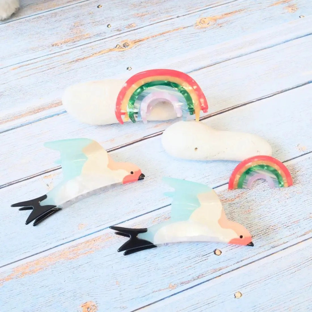 Tropical Mirage Bird Hawaiian Hair Claw – Authentic Hawaiian Hair Accessories by Lavahut