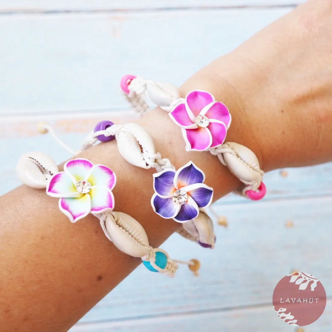 Twinkle Plumeria Pink Friendship Bracelet - Made in Hawaii