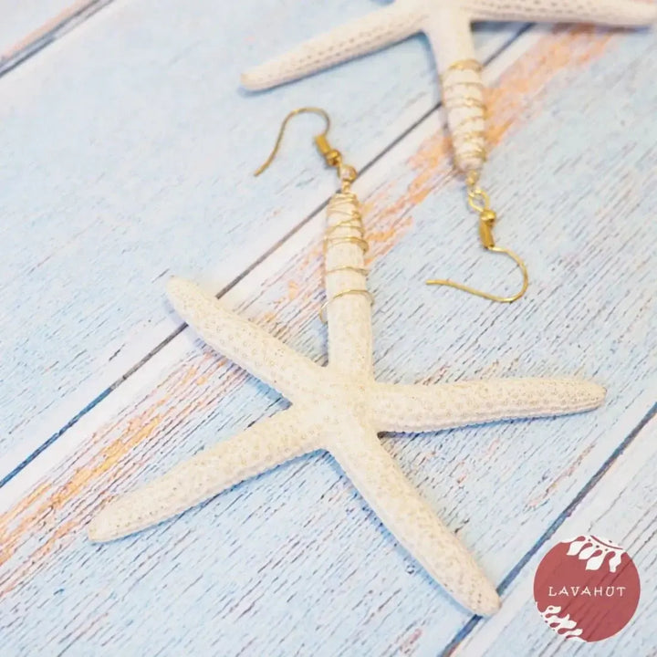 Twinkle Starfish Drop Earrings - Made in Hawaii