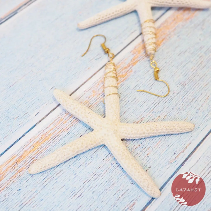 Twinkle Starfish Drop Earrings - Made in Hawaii