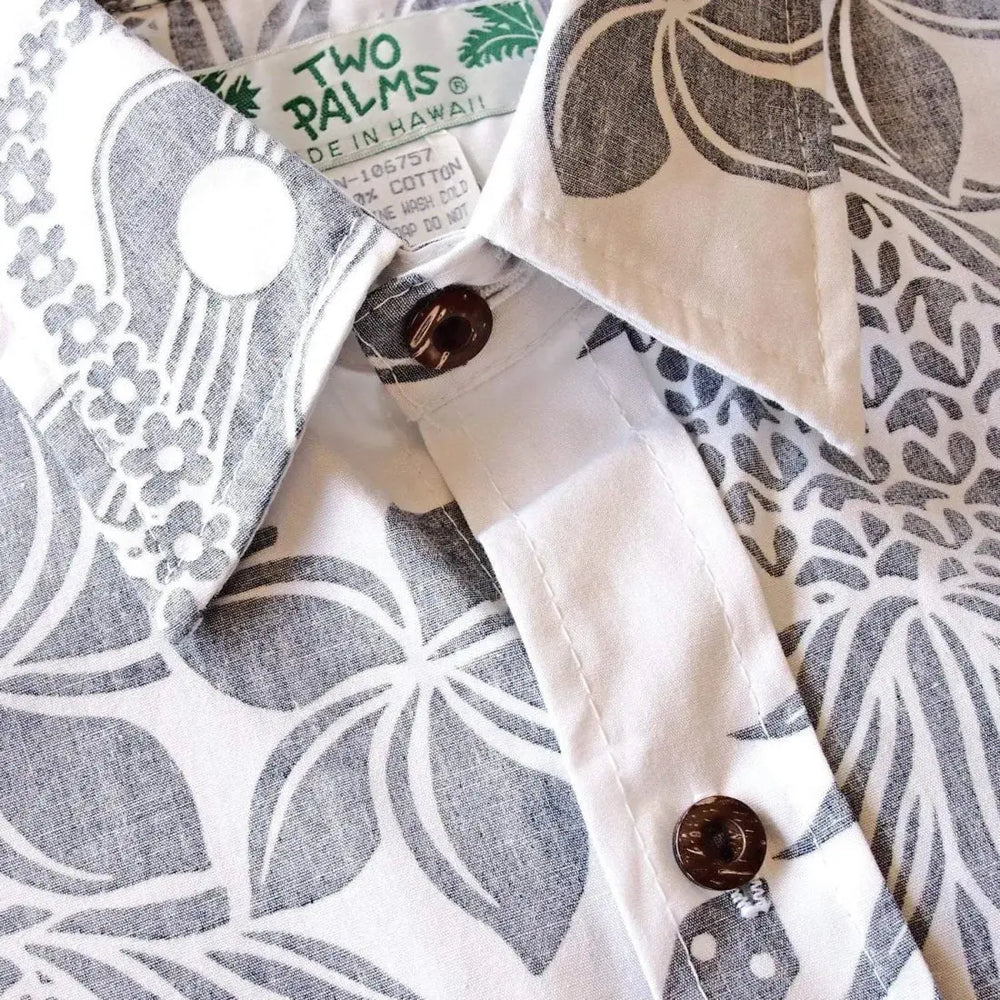 Ukulele Fun White Hawaiian Reverse Shirt - Made in Hawaii