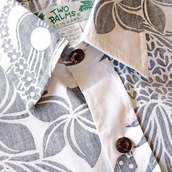 Ukulele Fun White Hawaiian Reverse Shirt - Made in Hawaii