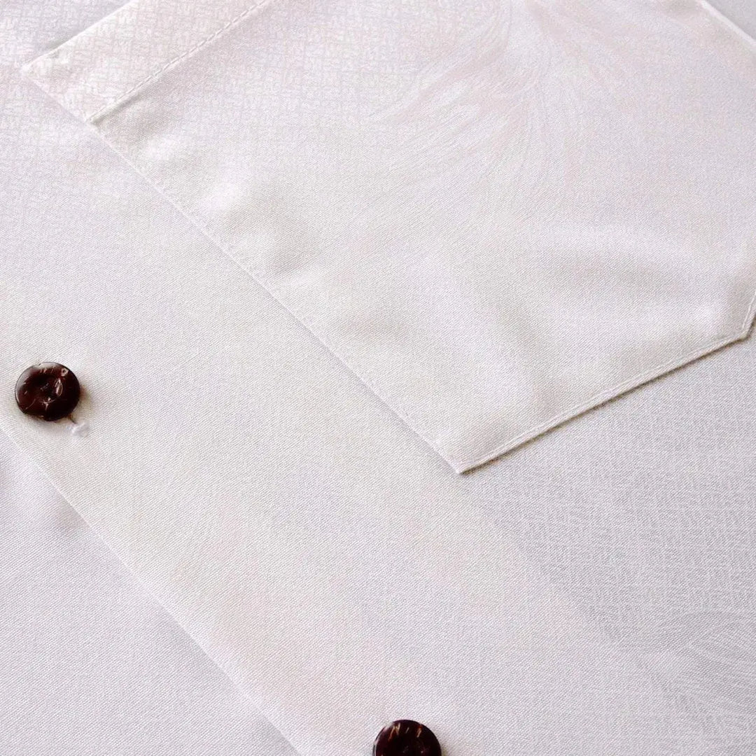 Ulu White Hawaiian Rayon Shirt - Made in Hawaii