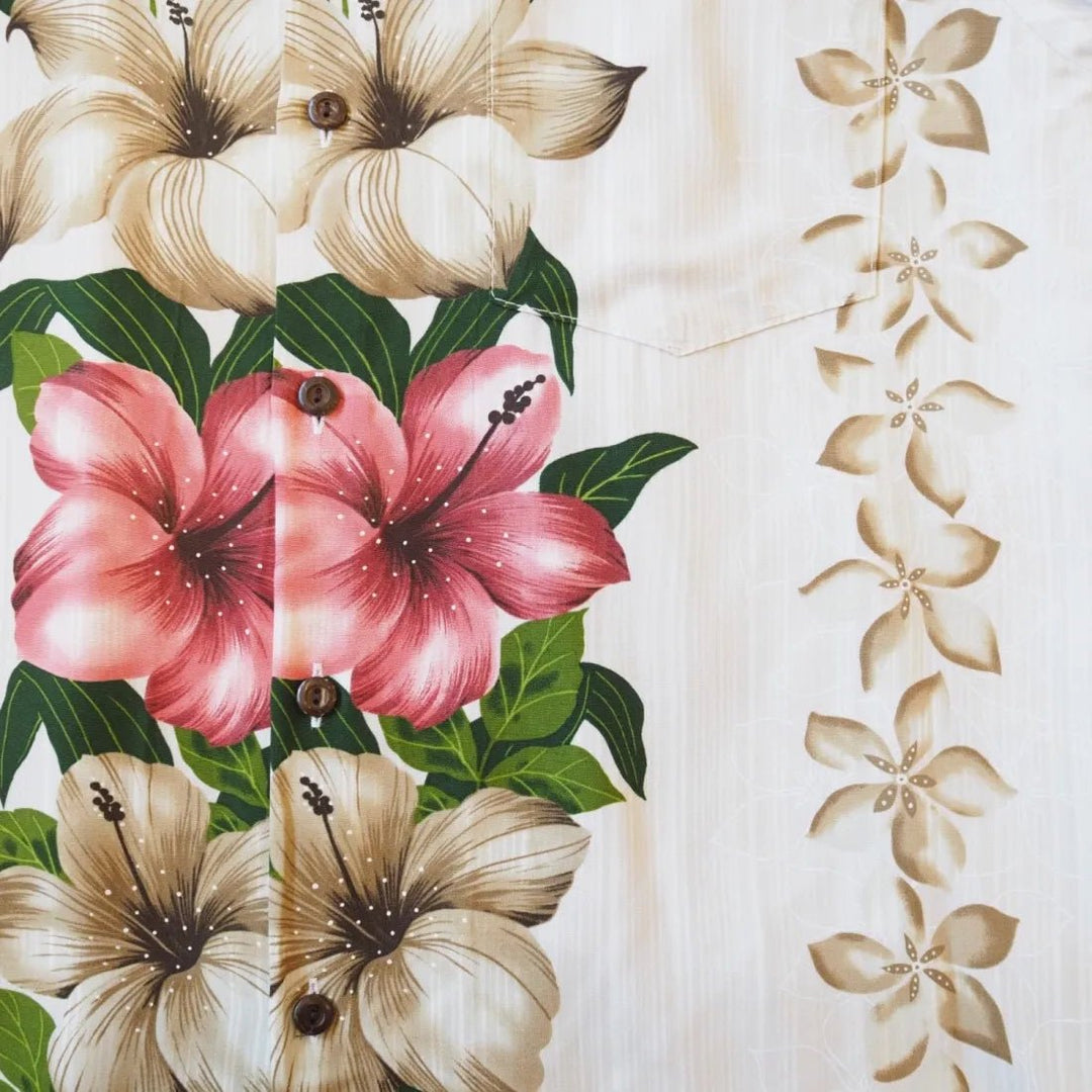 Vintage Aloha Cream Hawaiian Rayon Shirt – Authentic Hawaiian Rayon Men's Shirts by Lavahut