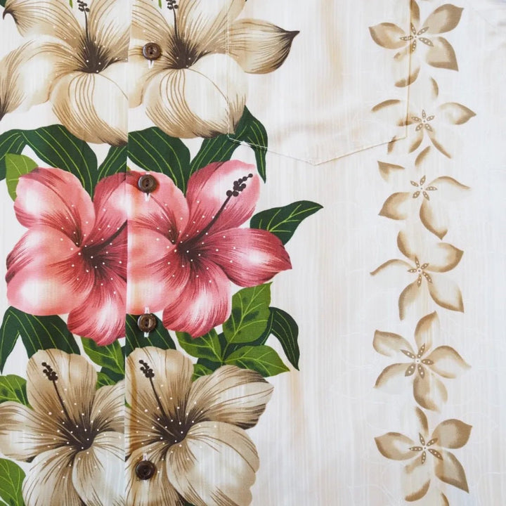 Vintage Aloha Cream Hawaiian Rayon Shirt – Authentic Hawaiian Rayon Men's Shirts by Lavahut