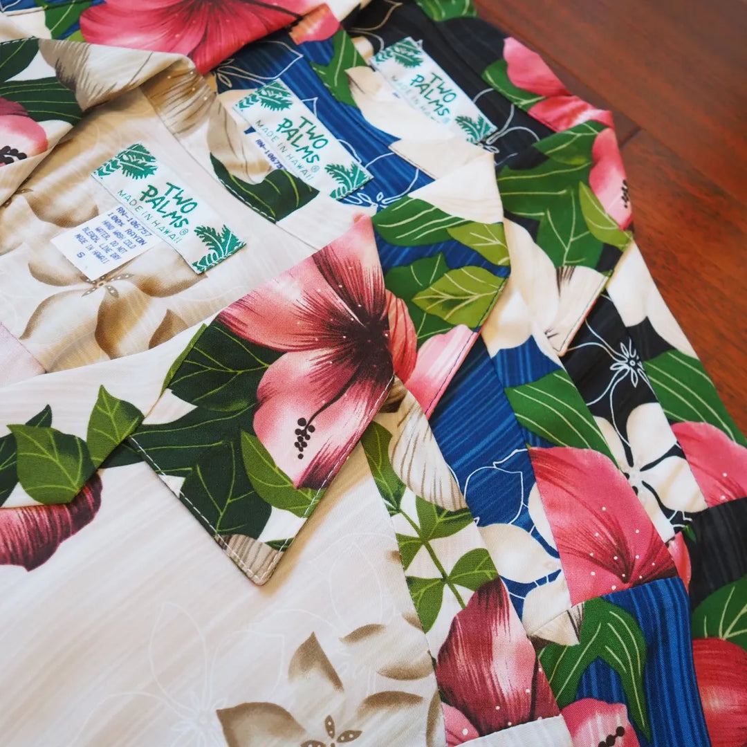 Vintage Aloha Cream Hawaiian Rayon Shirt - Made in Hawaii