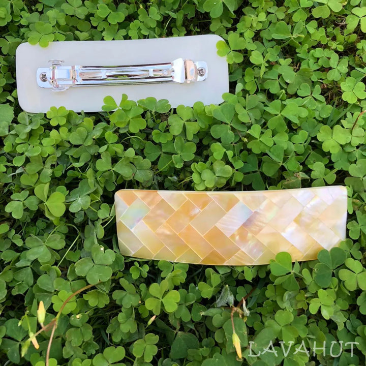 Waikiki Mother of Pearl Hair Barrette - Made in Hawaii