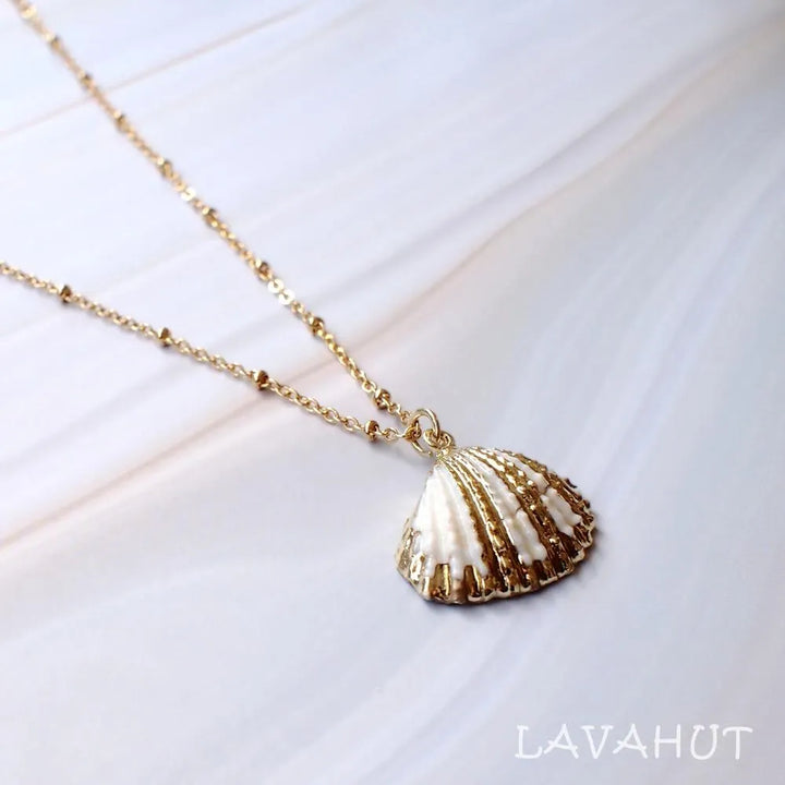 White Ark Seashell Hawaiian Pendant Necklace - Made in Hawaii