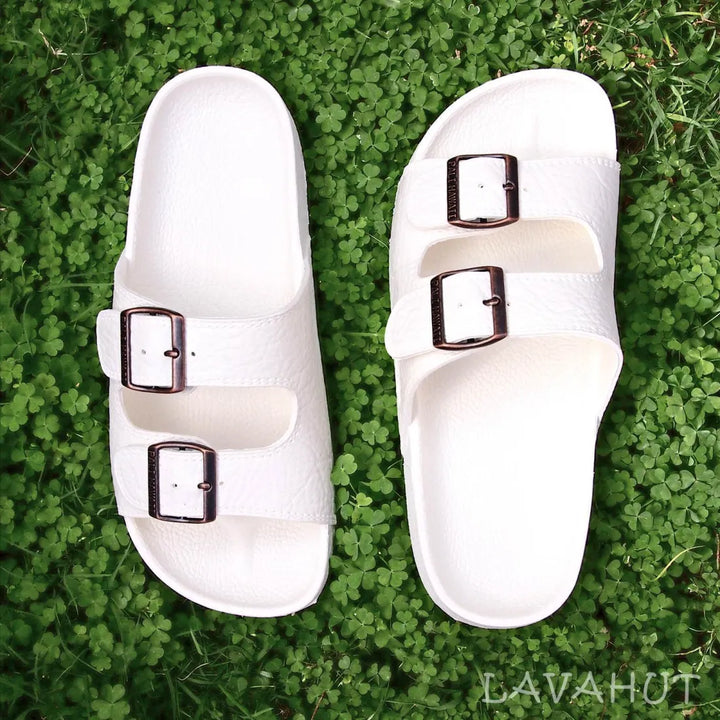 White Buckle™ - Pali Hawaii Sandals - Made in Hawaii