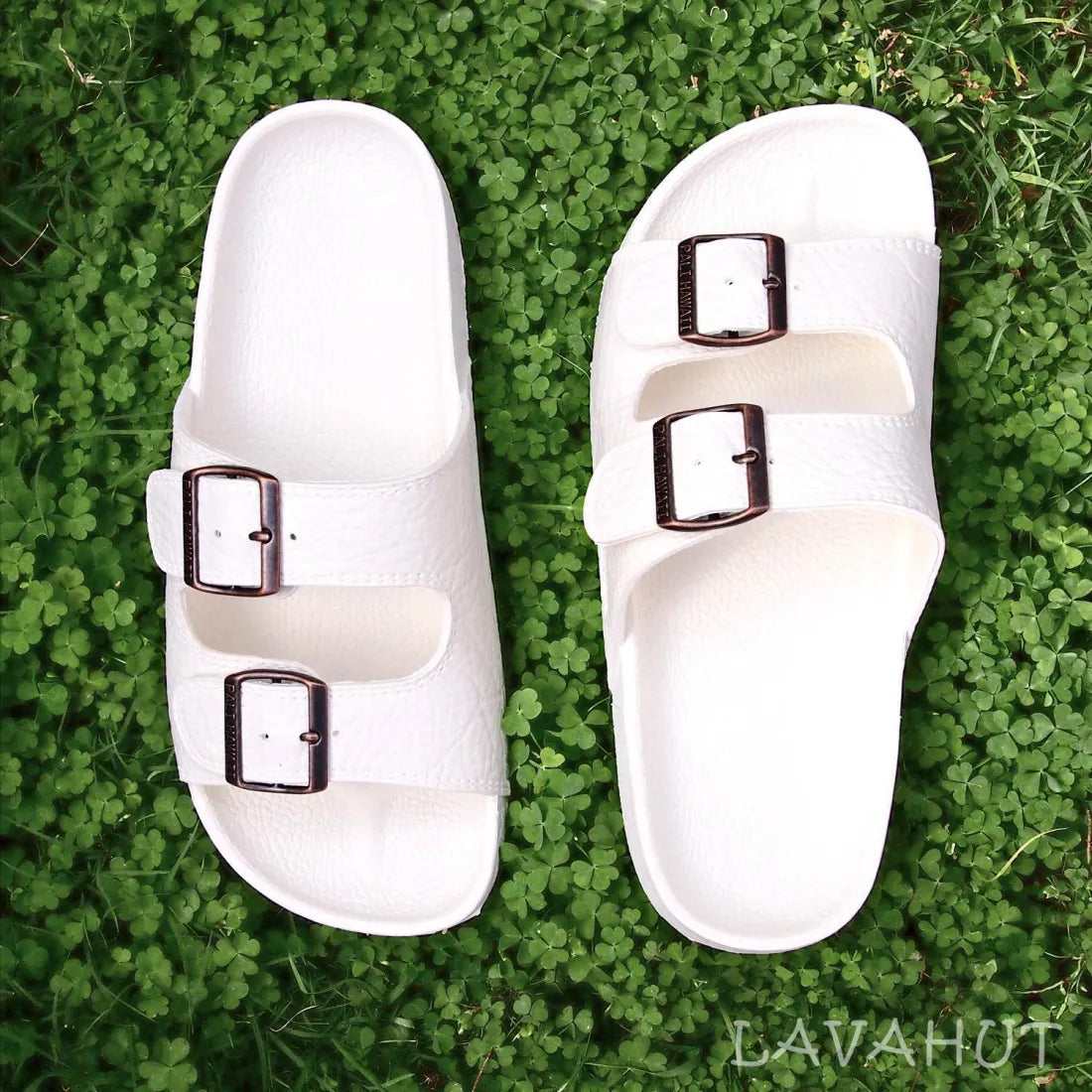 White Buckle™ - Pali Hawaii Sandals Made