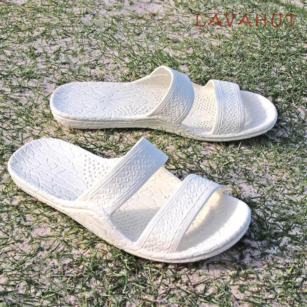 White Classic Jandals® - Pali Hawaii Sandals – Authentic Hawaiian Hawaiian Sandals by Lavahut