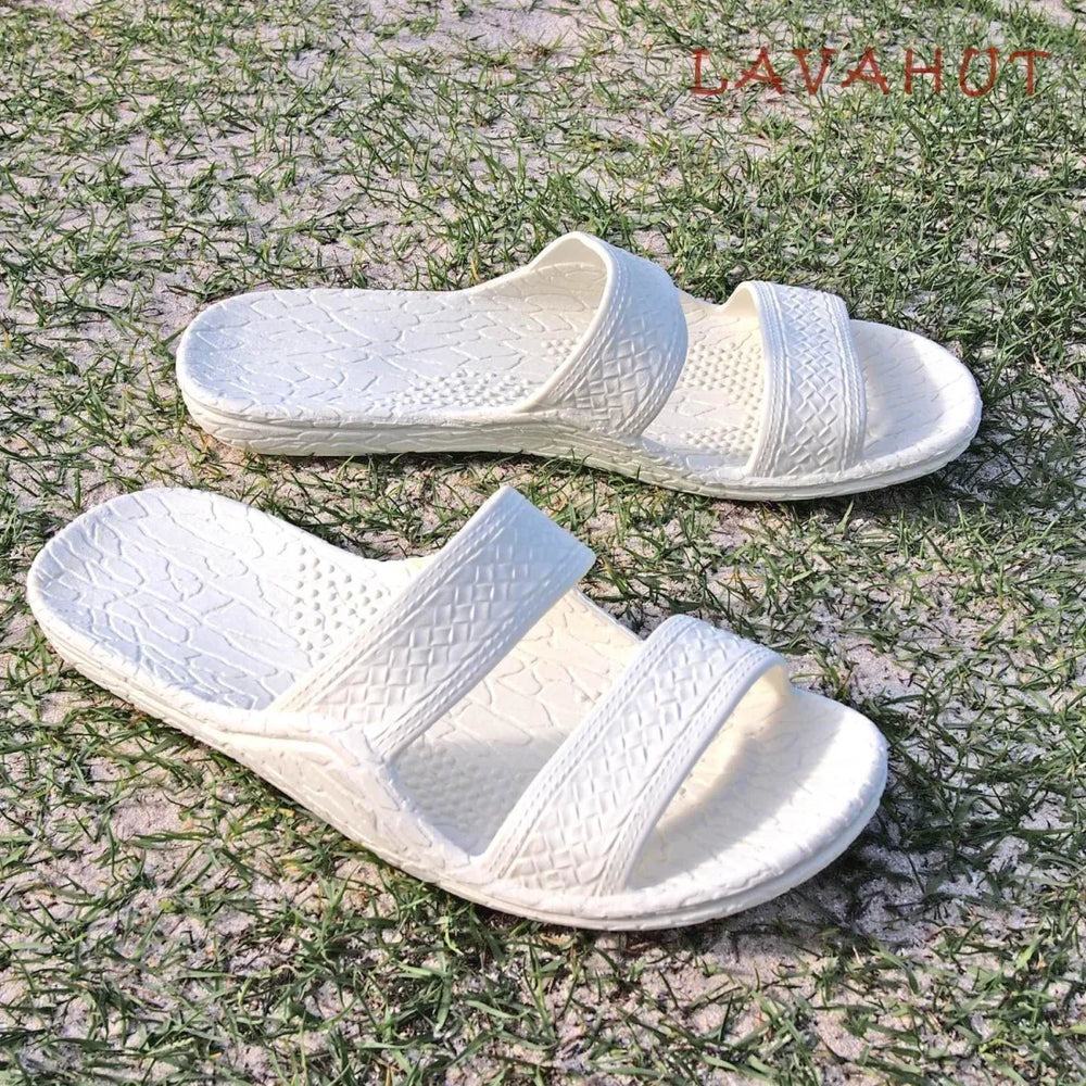 White Classic Jandals® - Pali Hawaii Sandals - Made in Hawaii