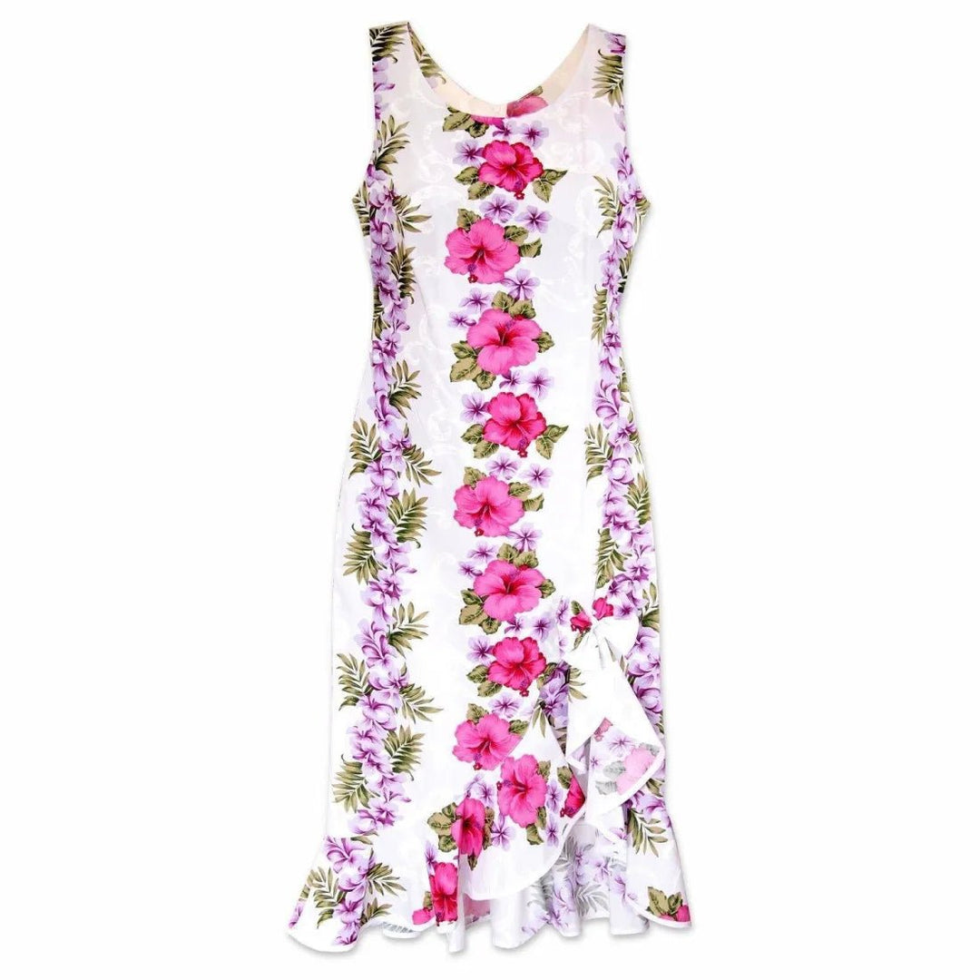 White Mist Naniloa Cotton Hawaiian Dress – Authentic Hawaiian Women's Dress by Lavahut