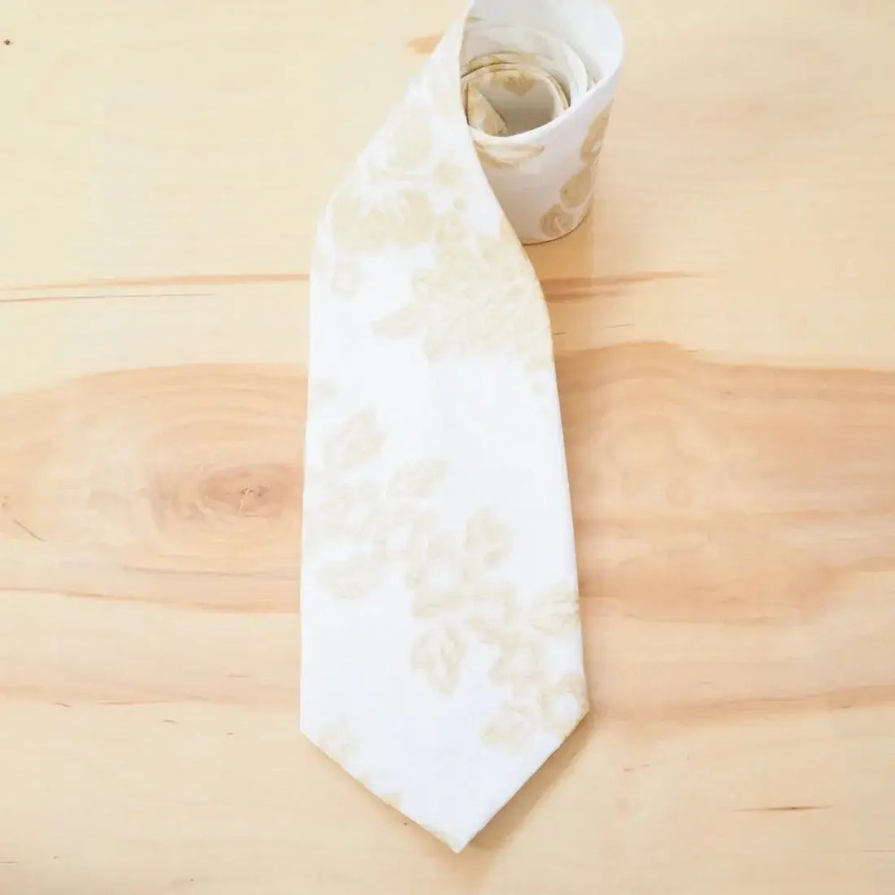 White Moloka’i Hawaiian Necktie - Made in Hawaii