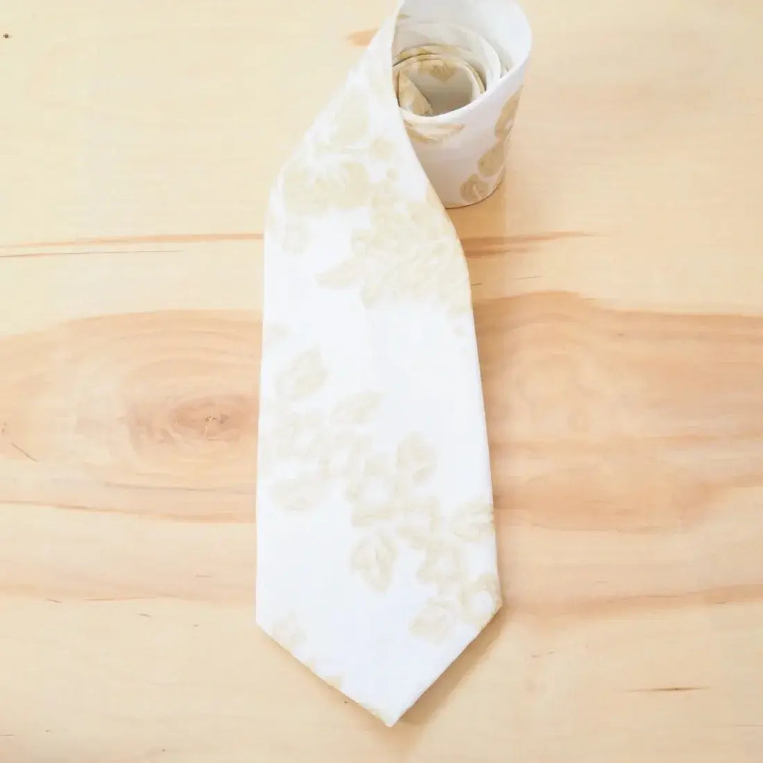 White Moloka’i Hawaiian Necktie - Made in Hawaii