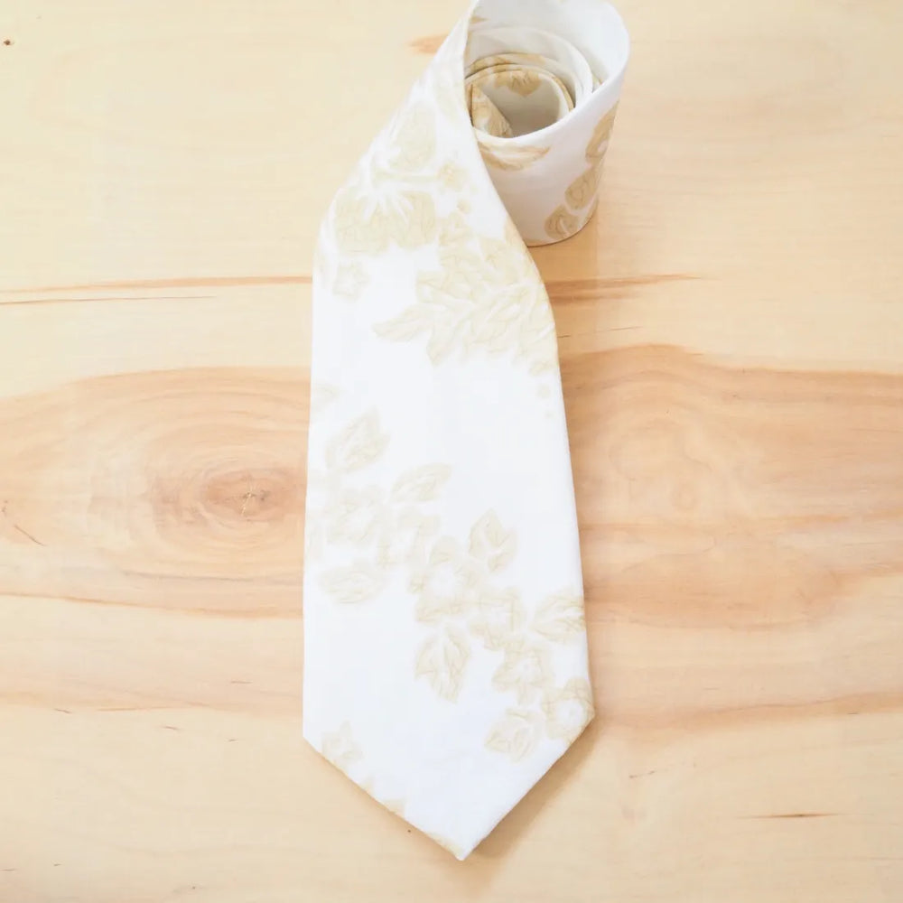 White Moloka’i Hawaiian Necktie - Made in Hawaii