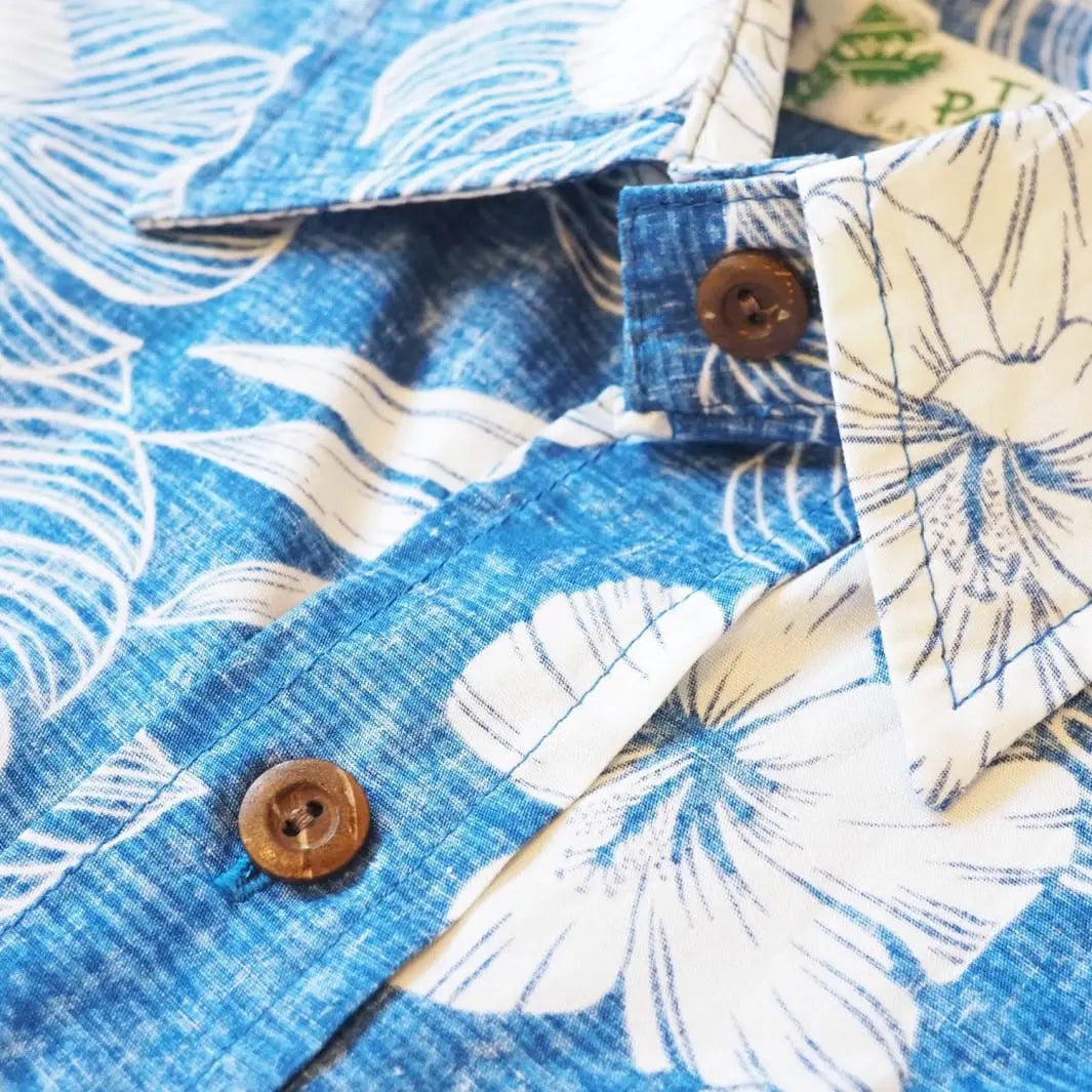 Blue Moonlight Hawaiian Reverse Shirt - Men’s Shirts