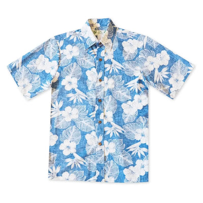 Blue Moonlight Hawaiian Reverse Shirt - s / Blue - Men’s Shirts