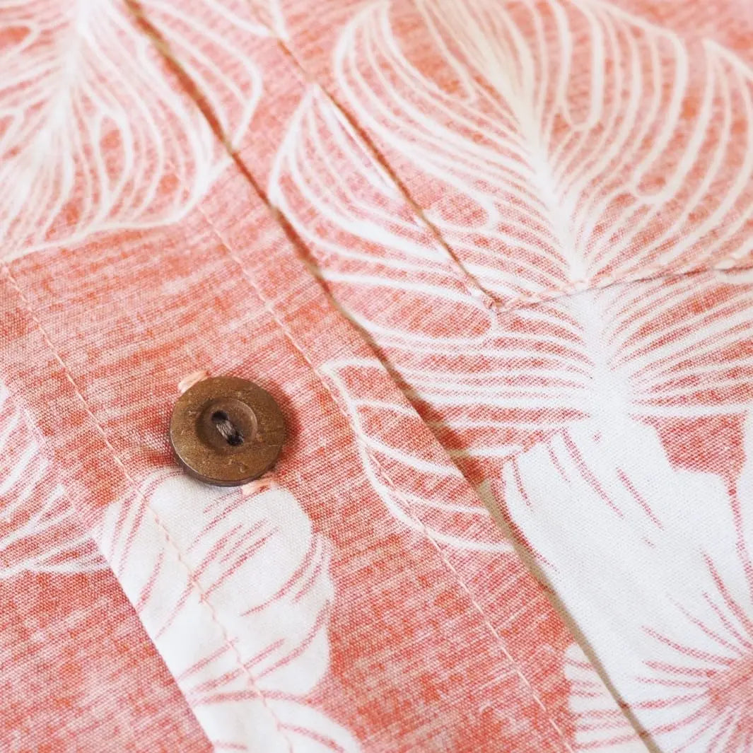 Coral Moonlight Hawaiian Reverse Shirt - Men’s Shirts