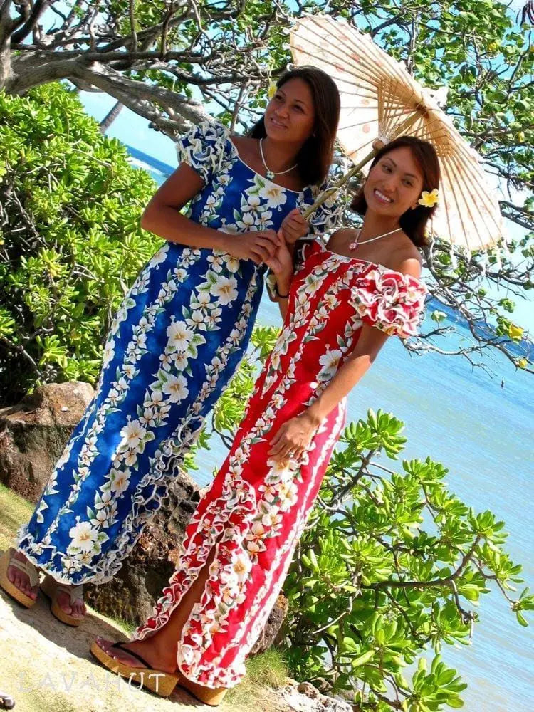 Kaimuki Red Lani Hawaiian Dress - Women’s Dress
